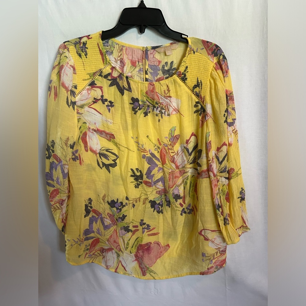 Hope & Harlow - Floral Yellow Women's Top